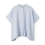 Short light blue shirt for women