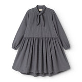 Dyna W, Dress - Pigeon Blue Check