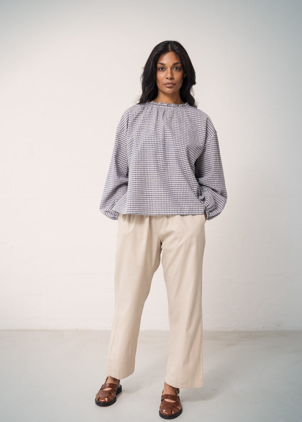 Tipo W - Blouse, Navy Check