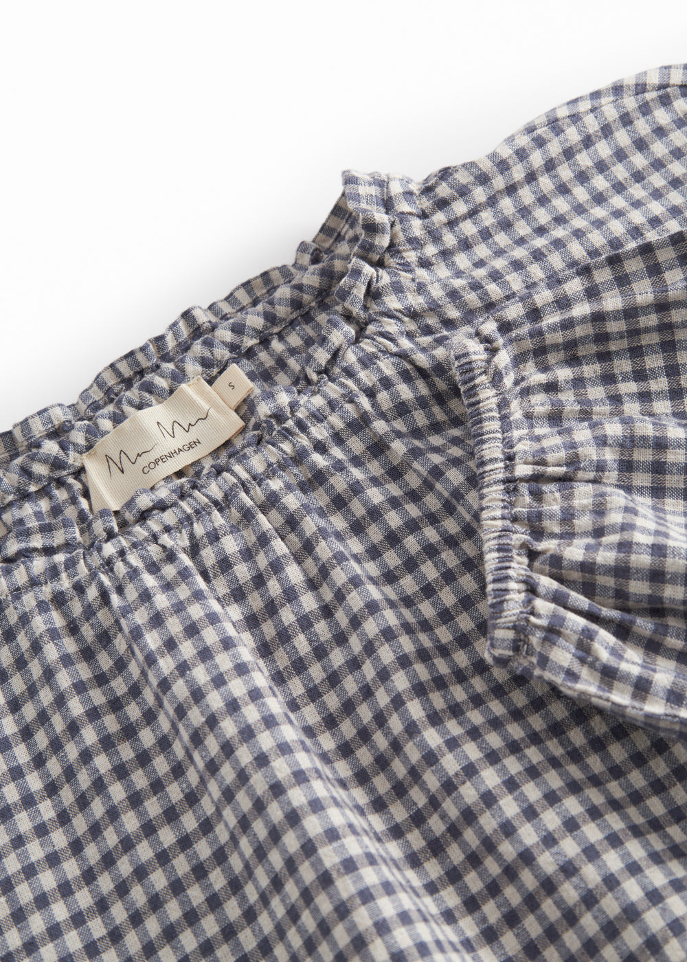 Langarm blouse for women with a net pattern