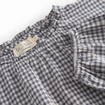 Langarm blouse for women with a net pattern