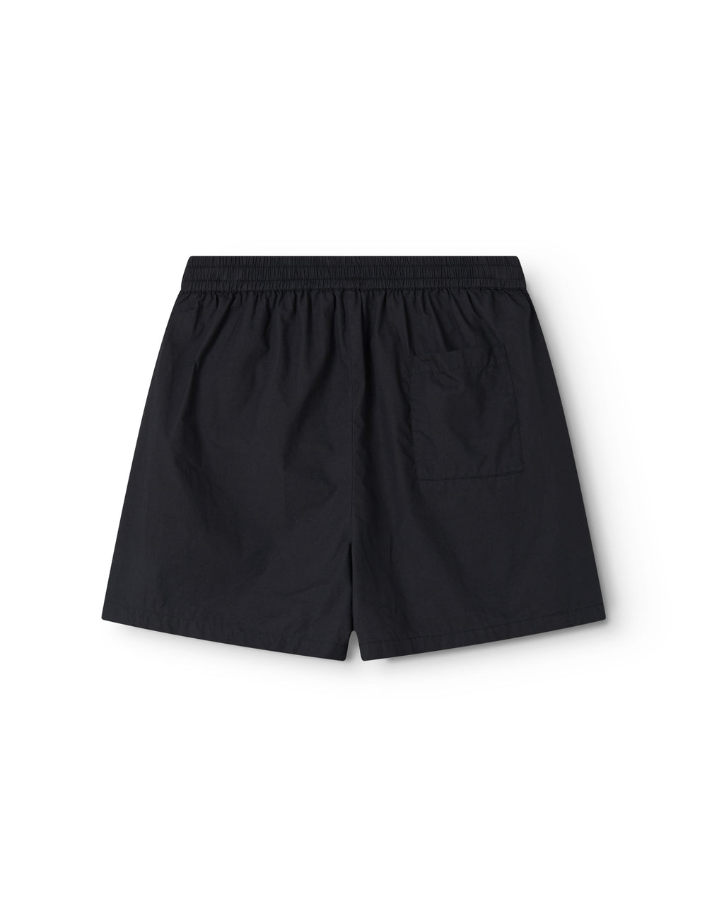 Black women's shorts with elastic waistband