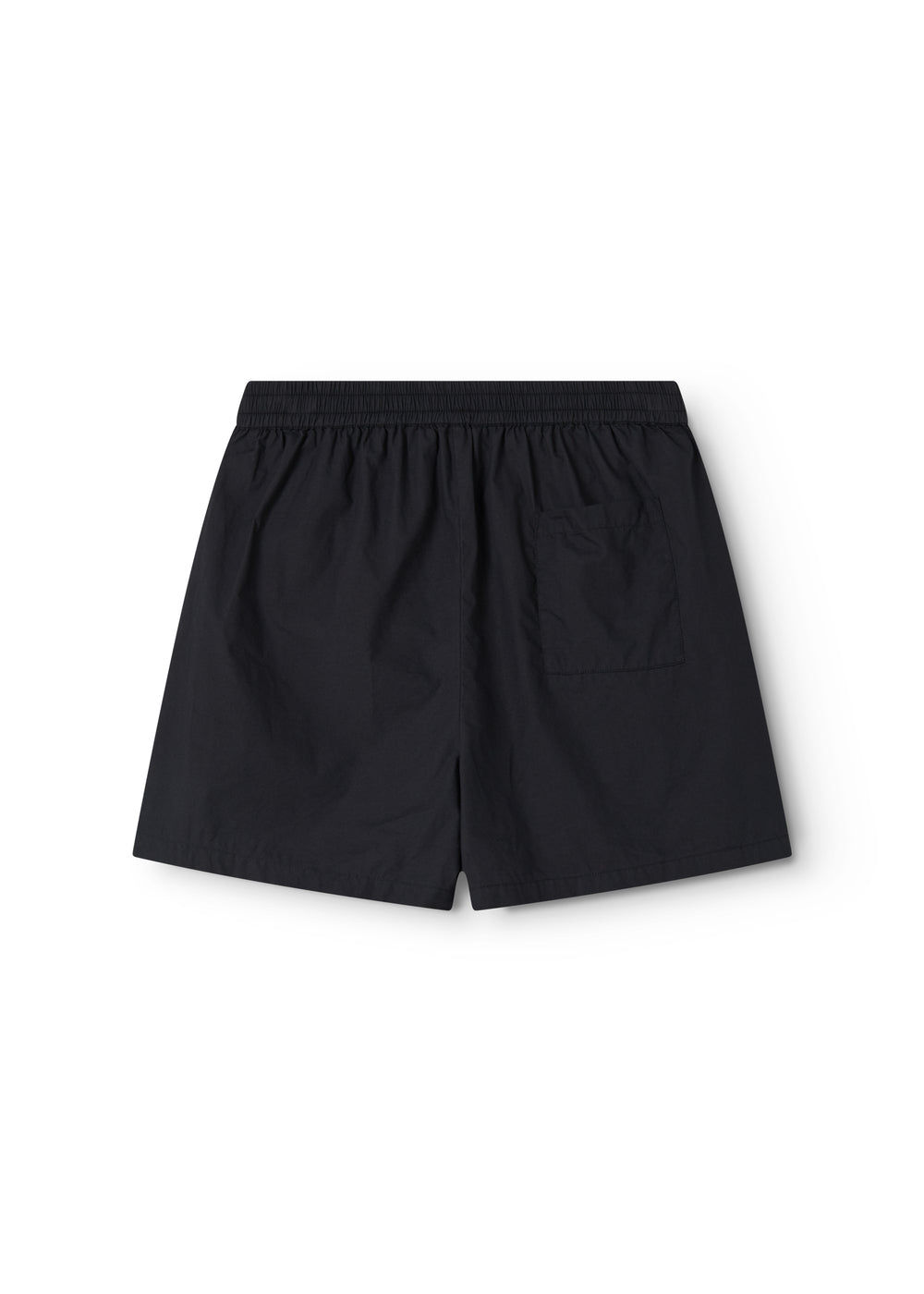 Black women's shorts with elastic waistband