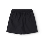 Black women's shorts with elastic waistband