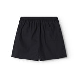 Black women's shorts with elastic waistband