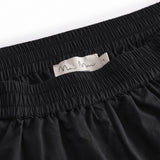 Sorte dameshorts med elastisk talje