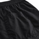 Black women's shorts with elastic waistband