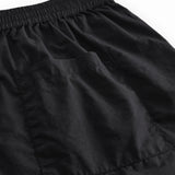 Black women's shorts with elastic waistband