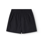 Black women's shorts with elastic waistband