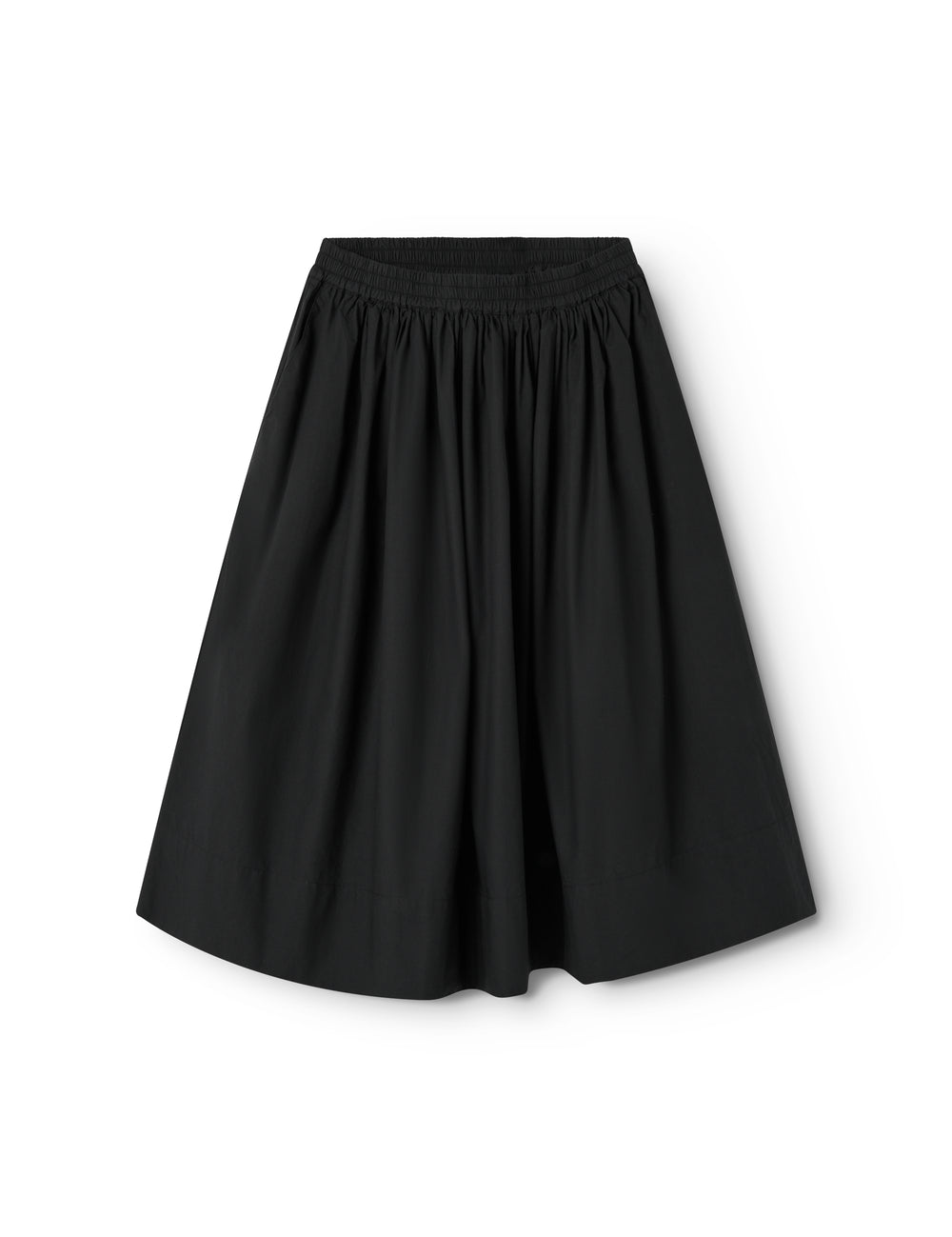 Sort women's skirts with elastic in the waist and a slightly pleated top.