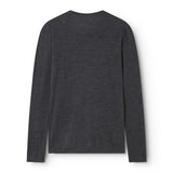 Tanne W, Blouse - Dark Gray Melange