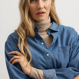 Telo W, Shirt - Blue Denim