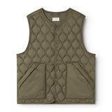 Oris W Waistcoat, Puffer Vest - Crocodile