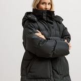 Otta W Coat, Down Puffer Jacket - Black