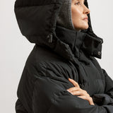Otta W Coat, Down Puffer Jacket - Black