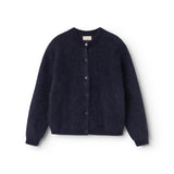 Tavon W, Knit Cardigan - Darkness Melange