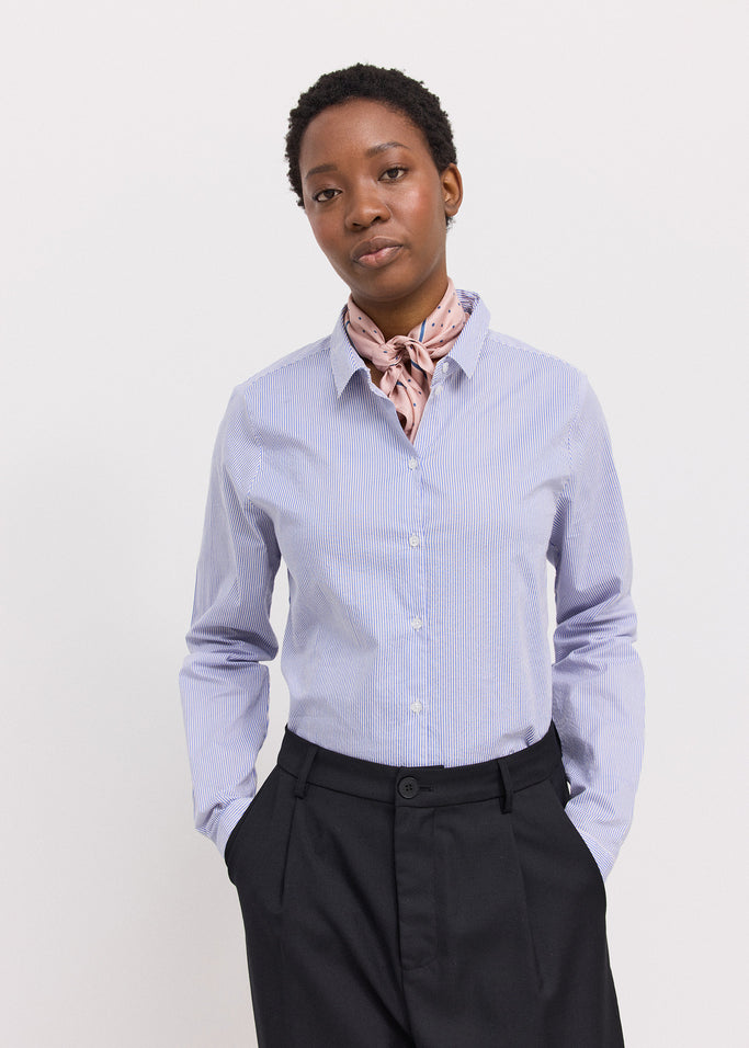 Tacha W, Shirt - Bolich Blue Stripe