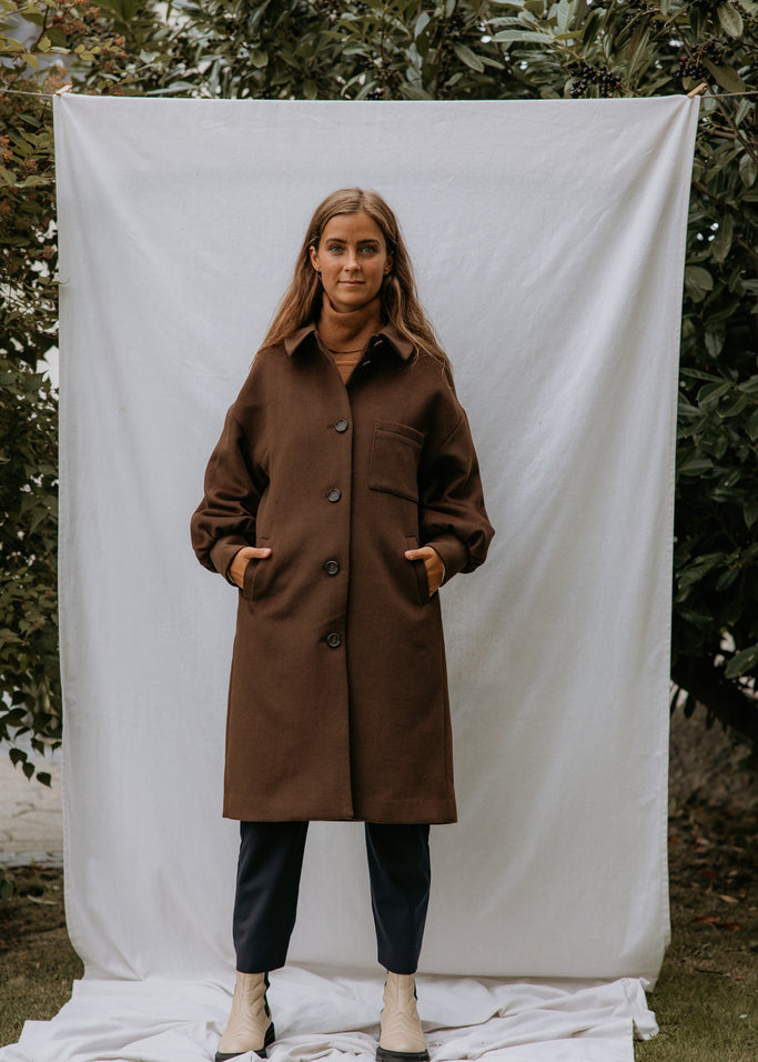 Orfeus W, Coat - Mocha