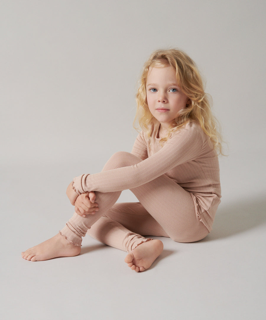 Piro - Knit trousers, Misty Pink | Mar Mar Copenhagen