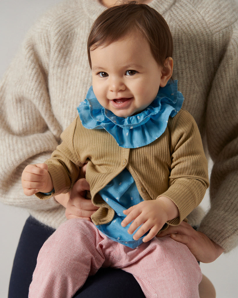 Tonella, Blouse - Clear Blue Dobby