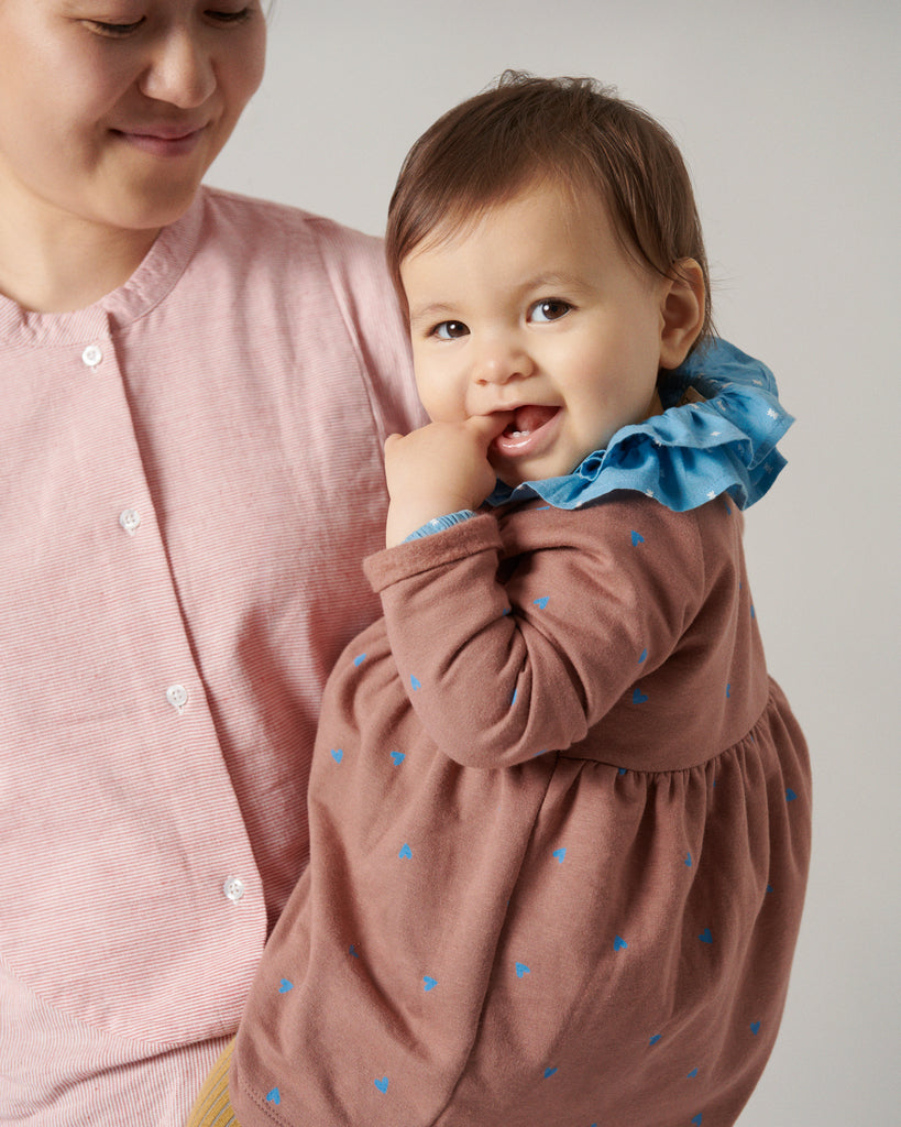 Tonella, Blouse - Clear Blue Dobby