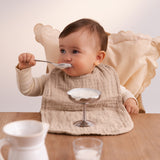 Bib Long (2-pack), Bib - Grey Sand