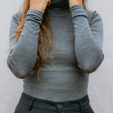 Trisha W, Blouse - Mid Gray Melange