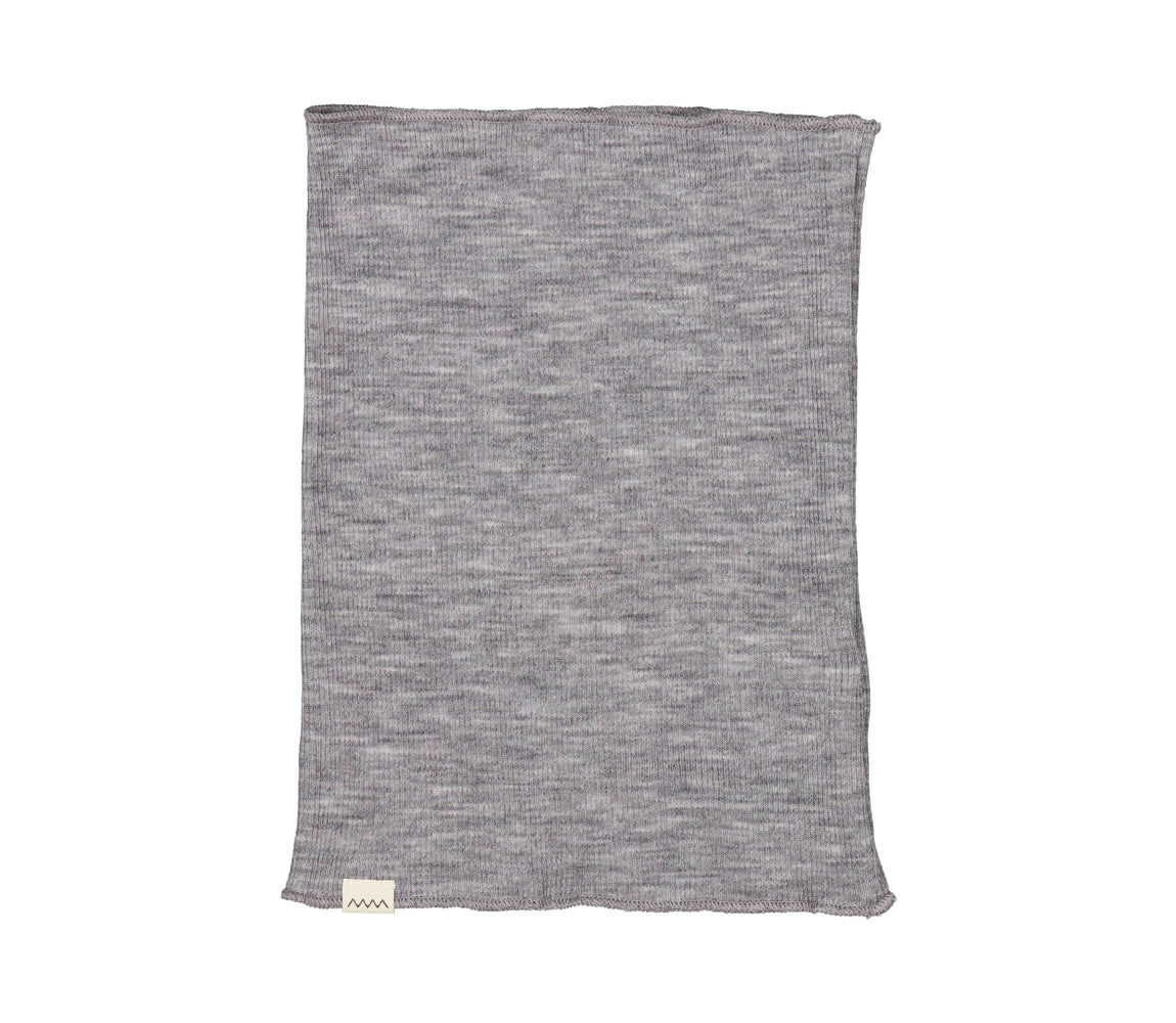 Buff, Uld Rib Halsedisse - Grey Melange - MarMar Copenhagen