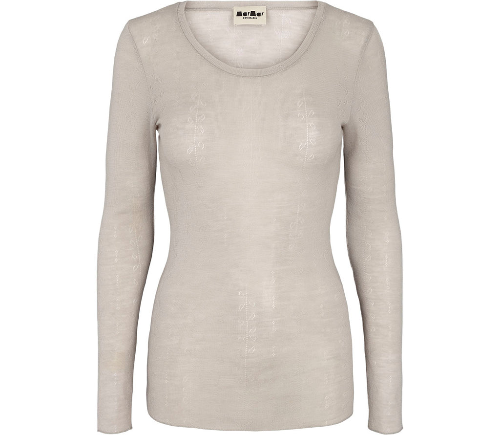 Tamra W, T-shirt - Soft Dove - MarMar Copenhagen