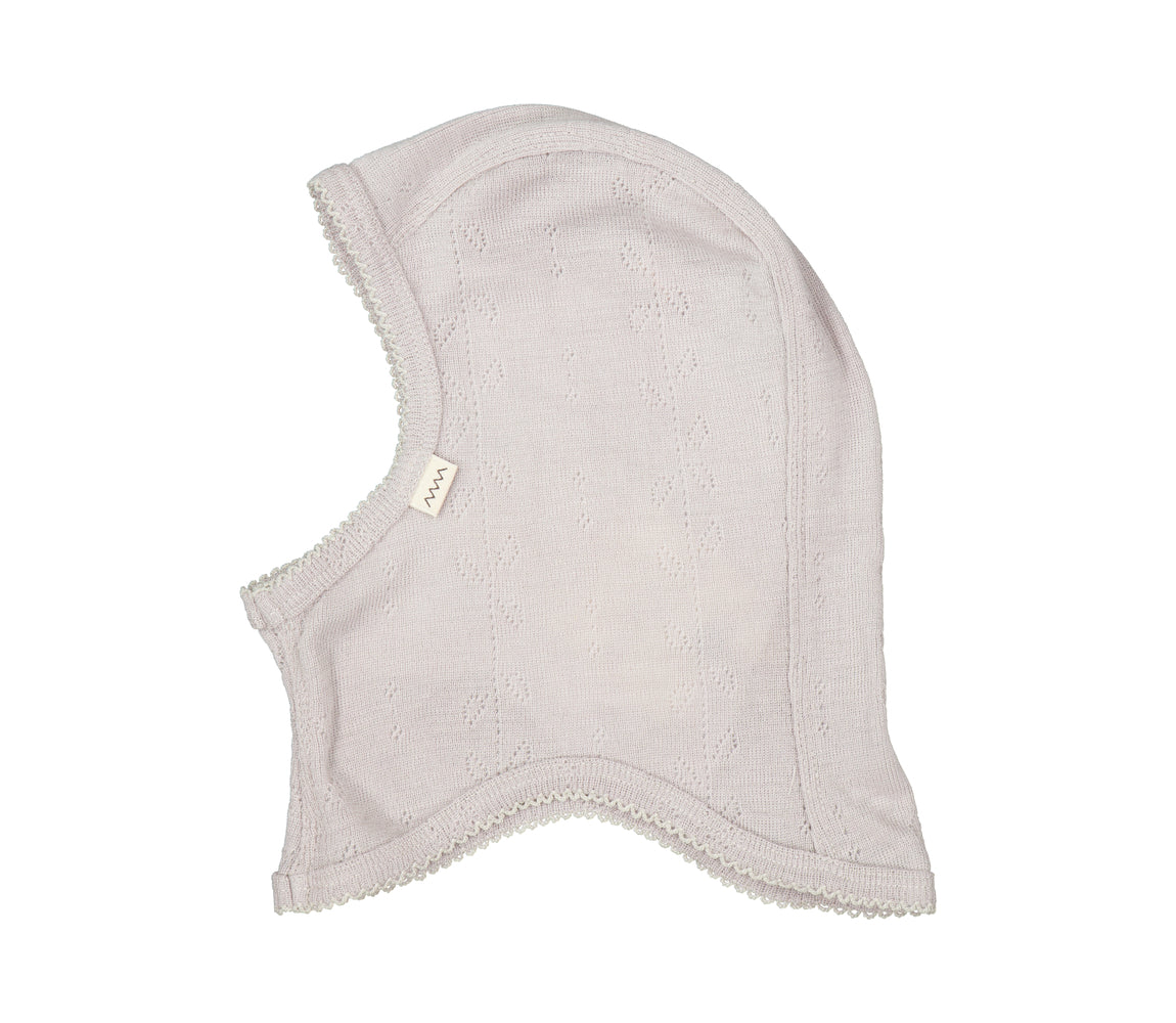 Balaclava, Uld Pointelle Elefanthue - Soft Dove - MarMar Copenhagen