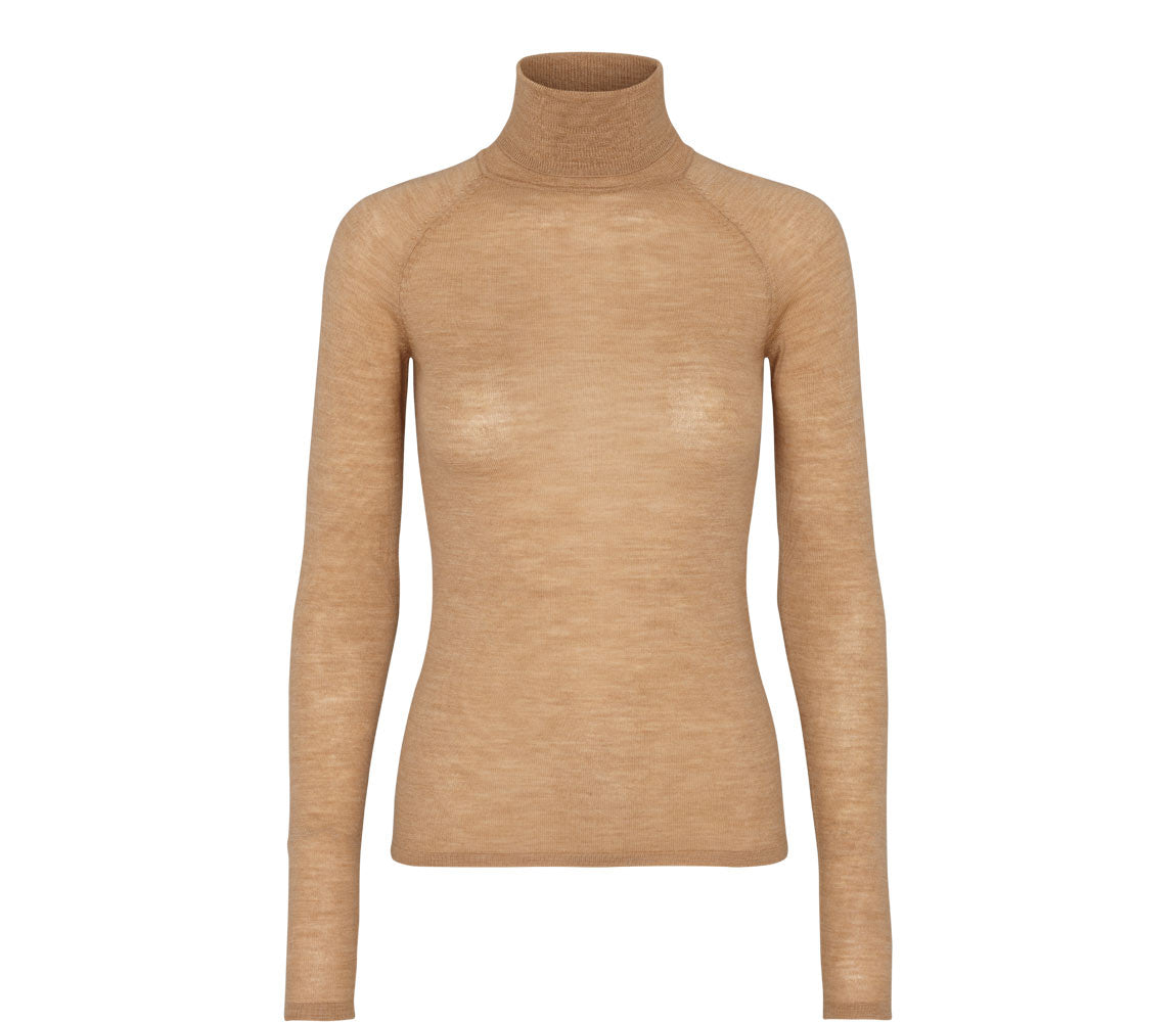 Trisha W, Bluse - Light Camel - MarMar Copenhagen