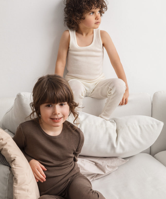 Tavi, Uld rib undertrøje - Natural - MarMar Copenhagen