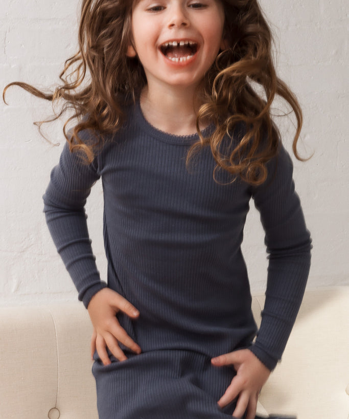 Night Dress, Nattøj - Blue - MarMar Copenhagen